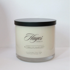 Hayes Candle Butterscotch and Bourbon 15oz