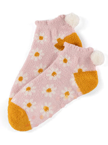 Blush Daisy Home Socks