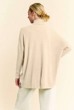 Load image into Gallery viewer, Solid Loose Fit Long Sleeve Turtle Neck Sweater
