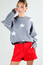 Load image into Gallery viewer, Grey Star Sweater
