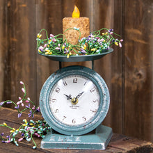 Load image into Gallery viewer, Vintage Blue Old Town Scale Clock

