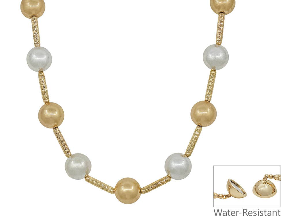 Water Resistant Gold and Silver Pipe with Magnetic Closure