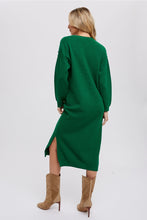 Load image into Gallery viewer, Button Front Midi Sweater Dress
