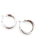 Everette Hoop Earrings Silver