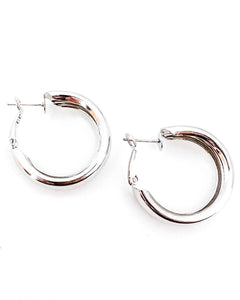 Everette Hoop Earrings Silver