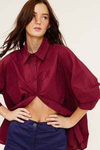 Merlot Button Down