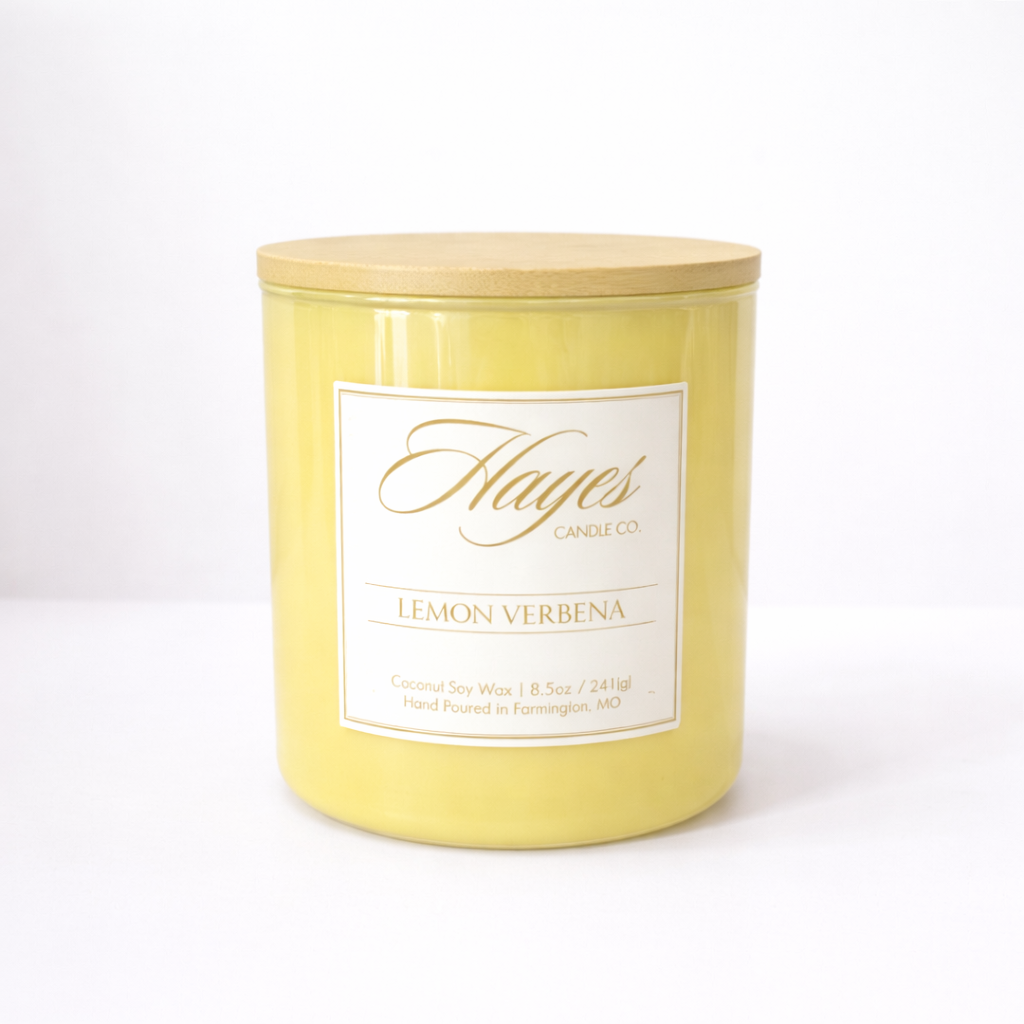 Hayes Candle Lemon Verbena Yellow 8.5 oz