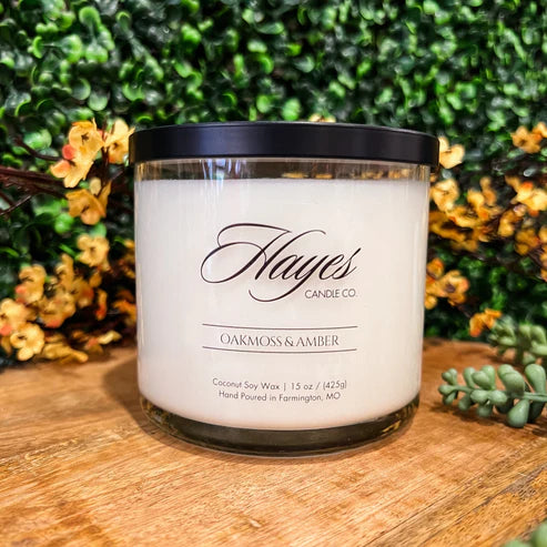 Hayes Candle Oakmoss + Amber 15oz