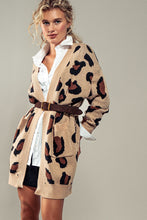 Load image into Gallery viewer, Leopard Open Knit Cardigan
