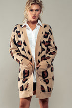 Load image into Gallery viewer, Leopard Open Knit Cardigan
