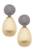 Mallory Marbled Resin Teardrop Earrings