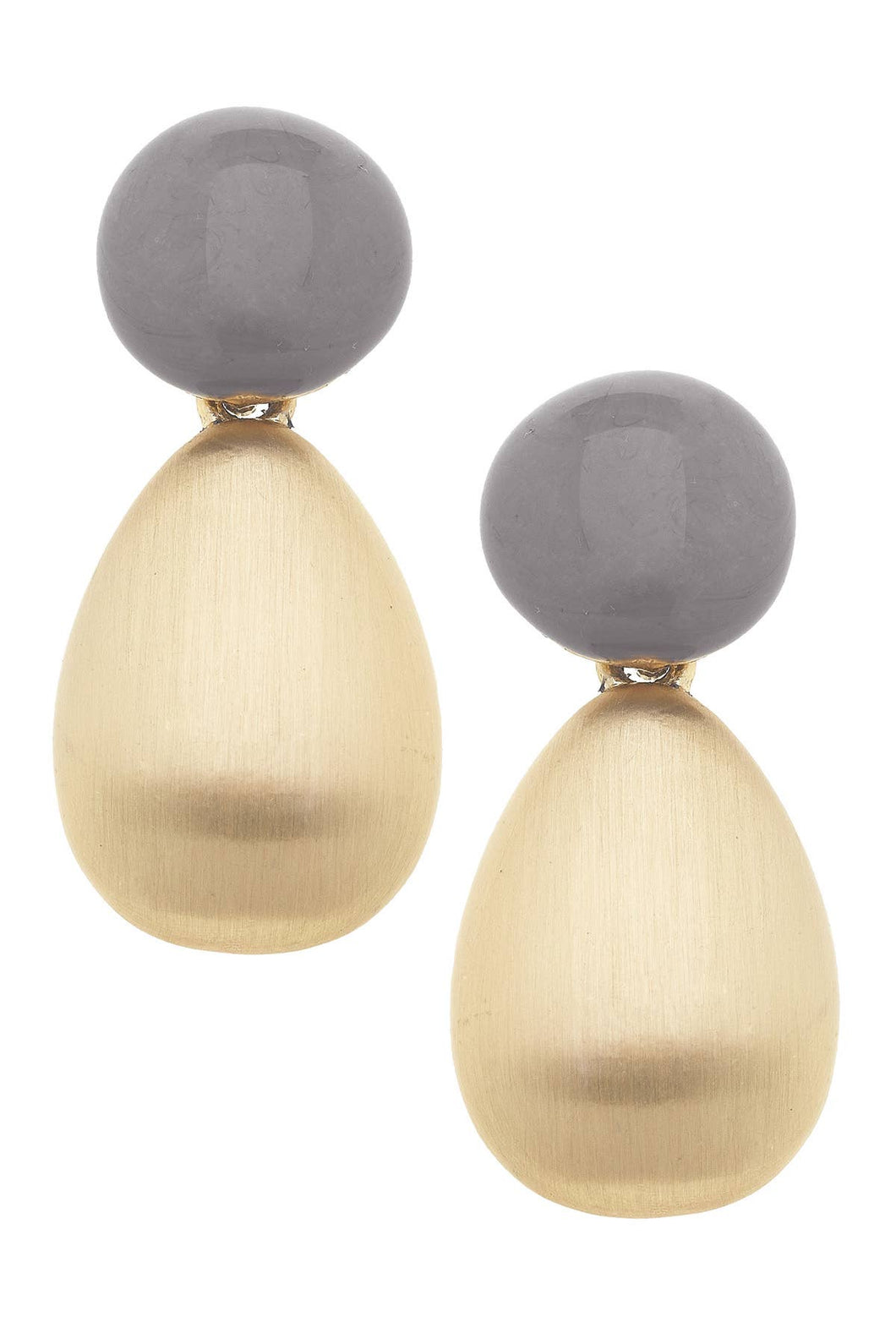 Mallory Marbled Resin Teardrop Earrings