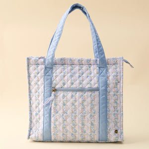 Everyday Quilted Tote Petal Parade Blue