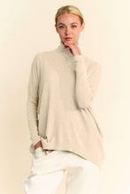 Load image into Gallery viewer, Solid Loose Fit Long Sleeve Turtle Neck Sweater
