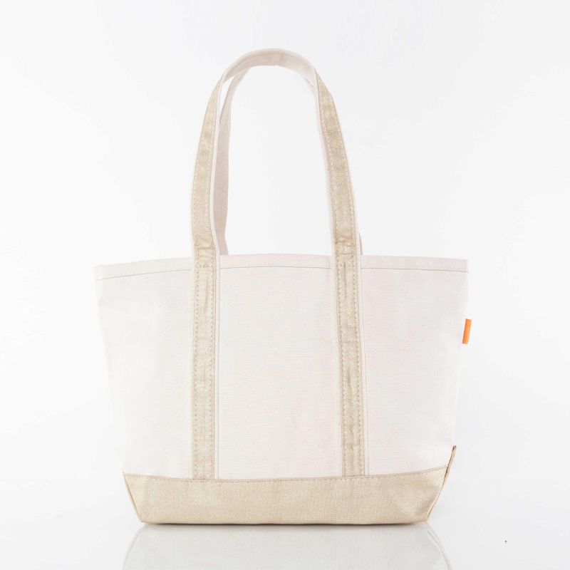 CB Station Gold Medium Metallics Classic Tote