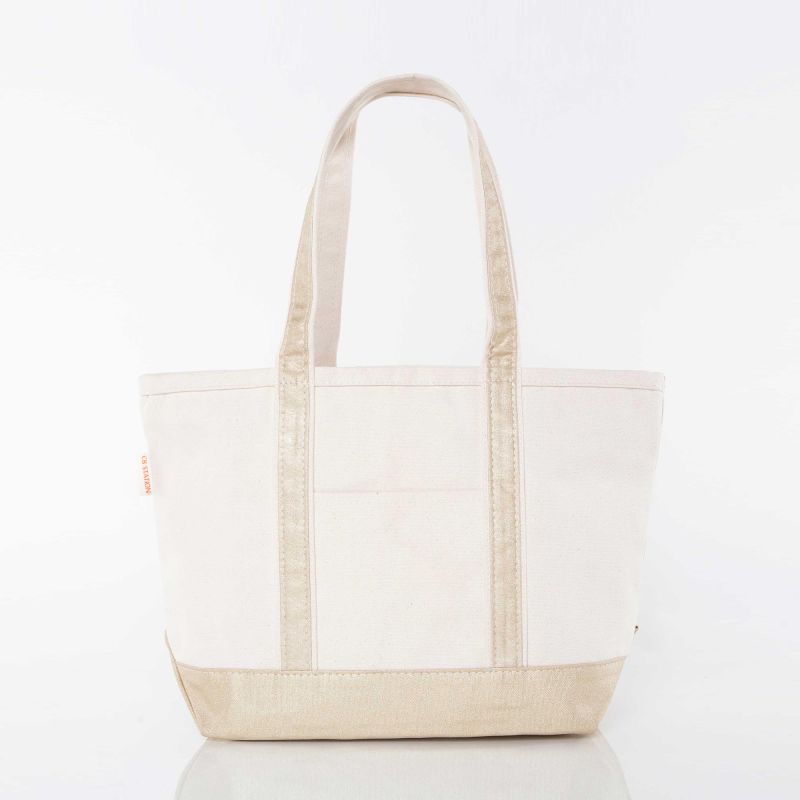 CB Station Gold Medium Metallics Classic Tote