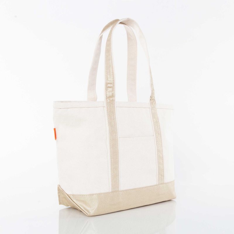 CB Station Gold Medium Metallics Classic Tote