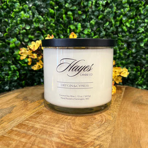 Hayes Candle Dry Gin + Cypress 15oz