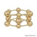 Water Resistant Metal Bar Stretch Bracelet
