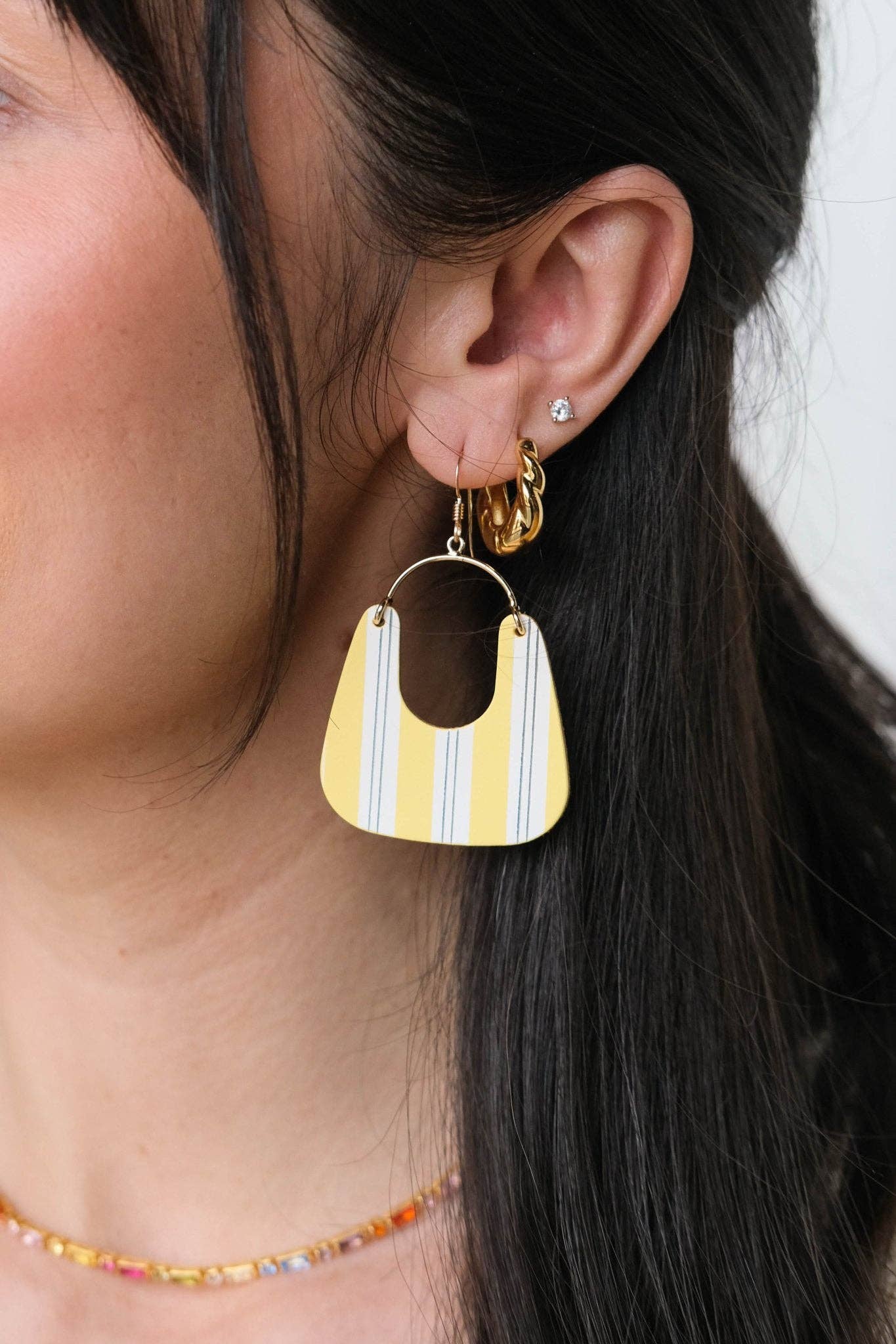 Lemon Ice Candy Stripe Noras