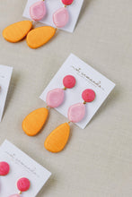 Load image into Gallery viewer, Pink Ombre Lido Statement Drop Earrings
