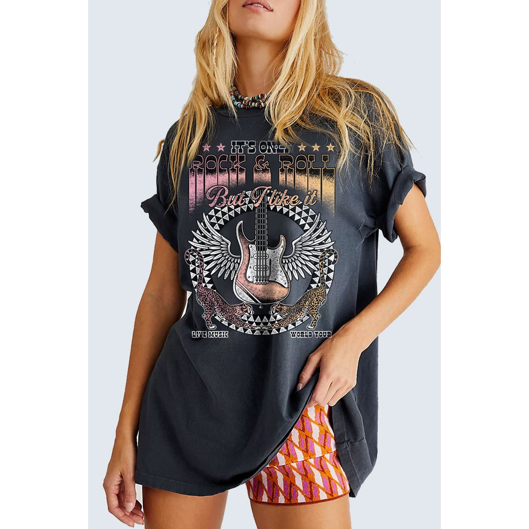 Rock N Roll Oversized Tee