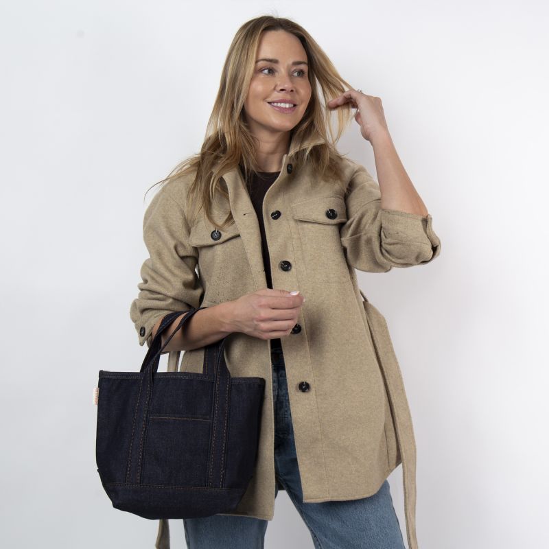 CB Station Heritage Denim Open Top Tote