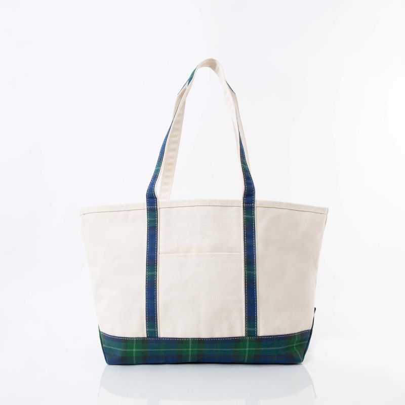 CB Station Plaid Large Classic Tote