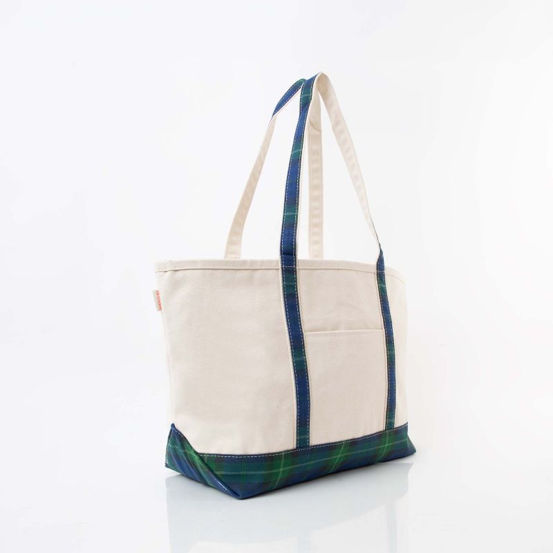 CB Station Plaid Large Classic Tote