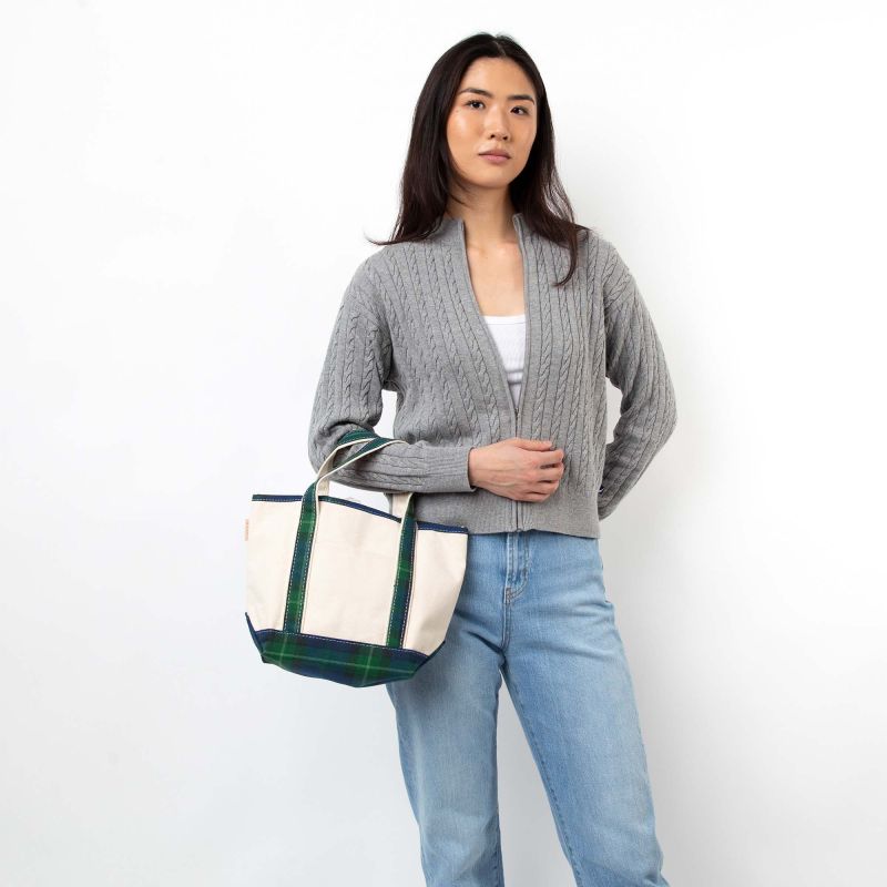 CB Station Plaid Handy Open Top Tote