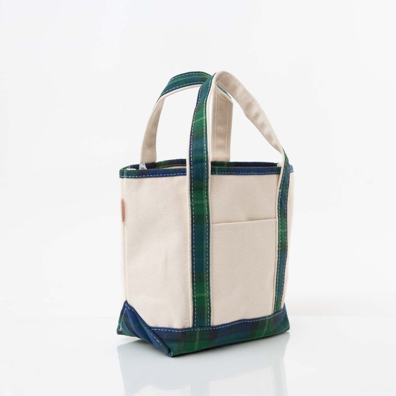 CB Station Plaid Handy Open Top Tote