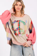 Load image into Gallery viewer, Applique Peace Patch Sweatshirt
