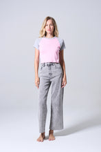 Load image into Gallery viewer, High Rise Raw Cut Wide Leg Jean
