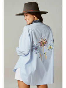 Fireworks Patch Button Up