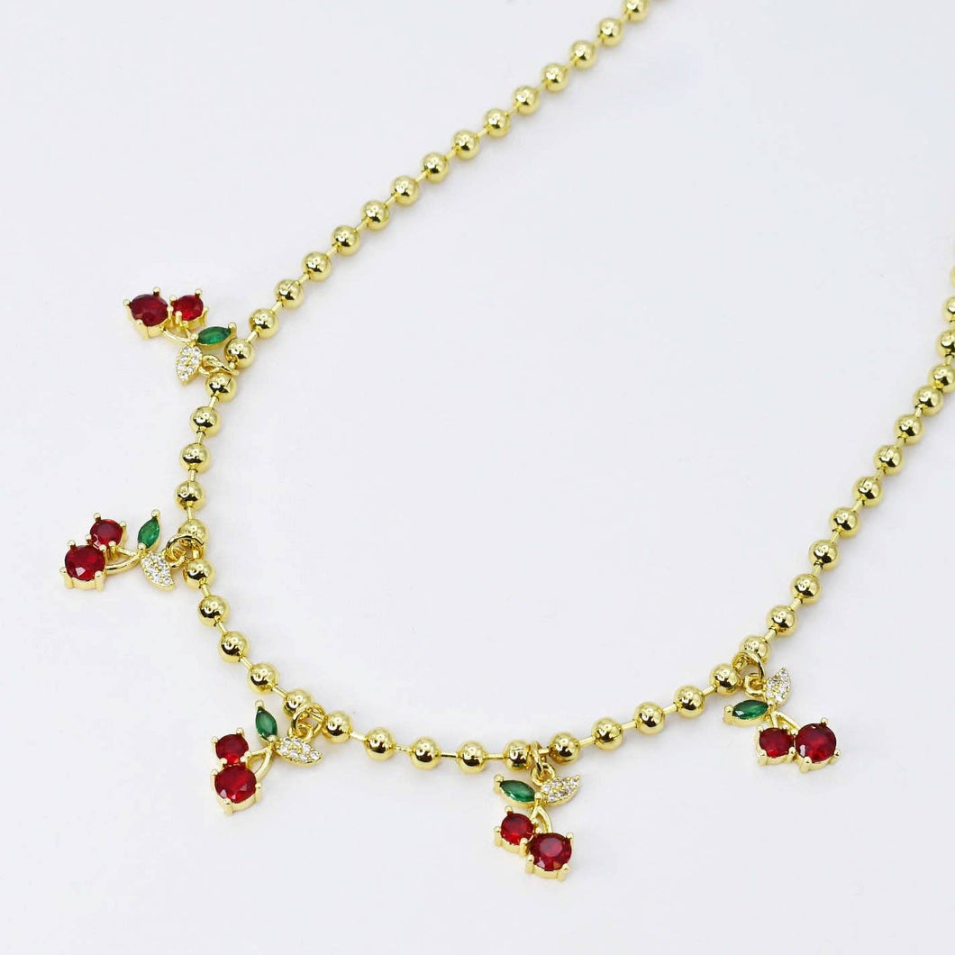 Cherry Cascade Necklace