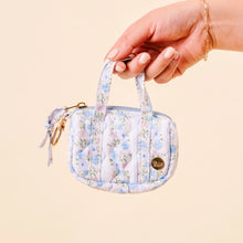 Load image into Gallery viewer, Itty Bitty Duffle Charm Petal Parade Blue
