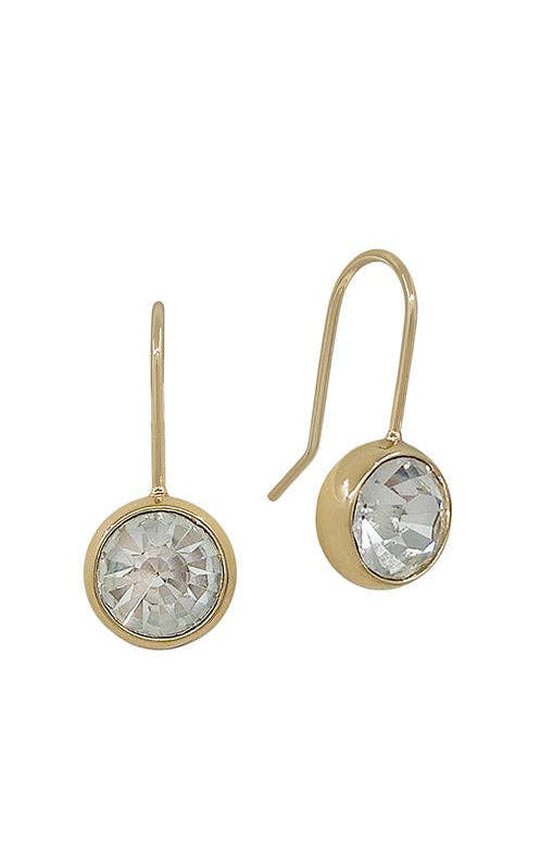Water Resistant Round Gold Wired Earring