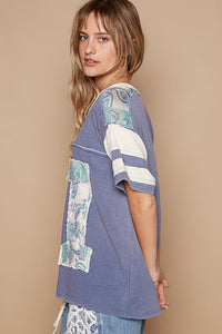 Oversized Patch Number Tee