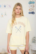 Lake Vibes Short Sleeve Knit Graphic T-Shirt