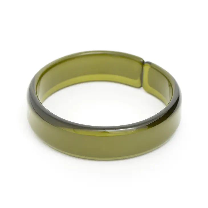Green Party Resin Stacking Bangle