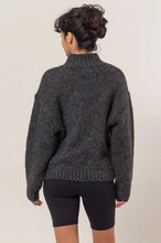 Load image into Gallery viewer, Black High Neck Oversized Sweater
