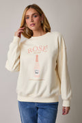 Rosé Graphic Fleece Sweatshirt