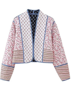 Pink Multi Quilted Jacket