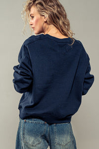 Navy Rodeo Drive Crewneck