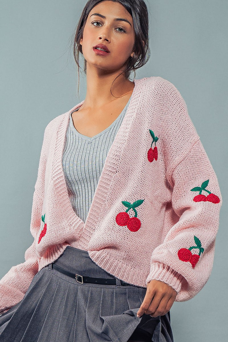 Cherry Crochet Cardigan