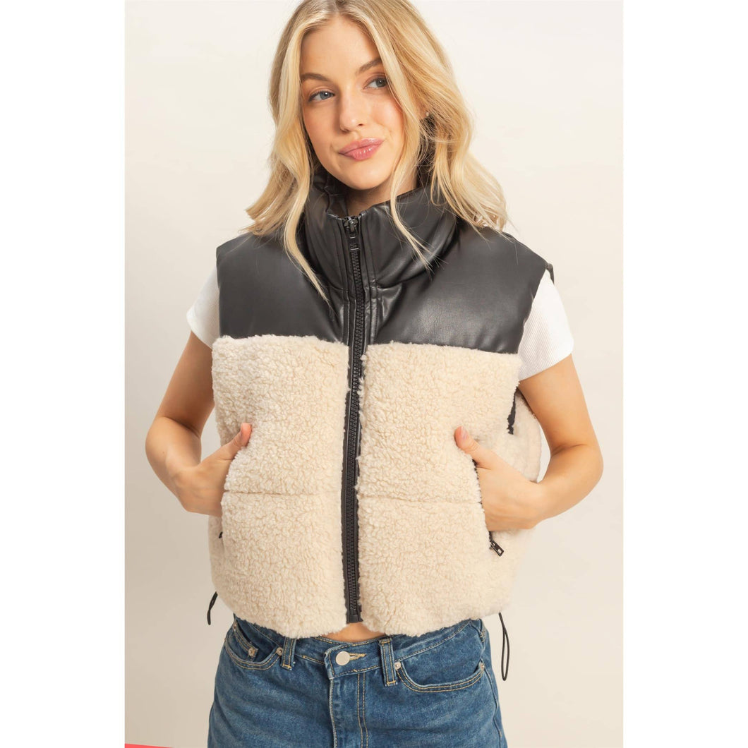 Sherpa Pu Puffer Vest