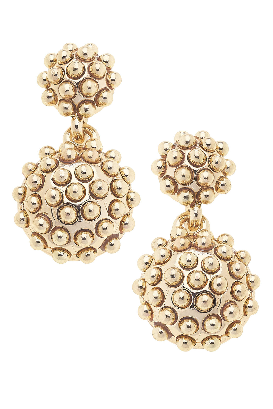 Faye Drop Earrings in Shiny Gold