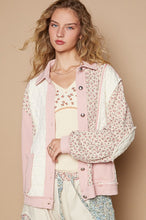 Load image into Gallery viewer, Pink Multi Floral Print Quilted Jacket
