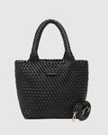 Louenhide Baby Cruiser Tote Bag in Black woven vegan leather