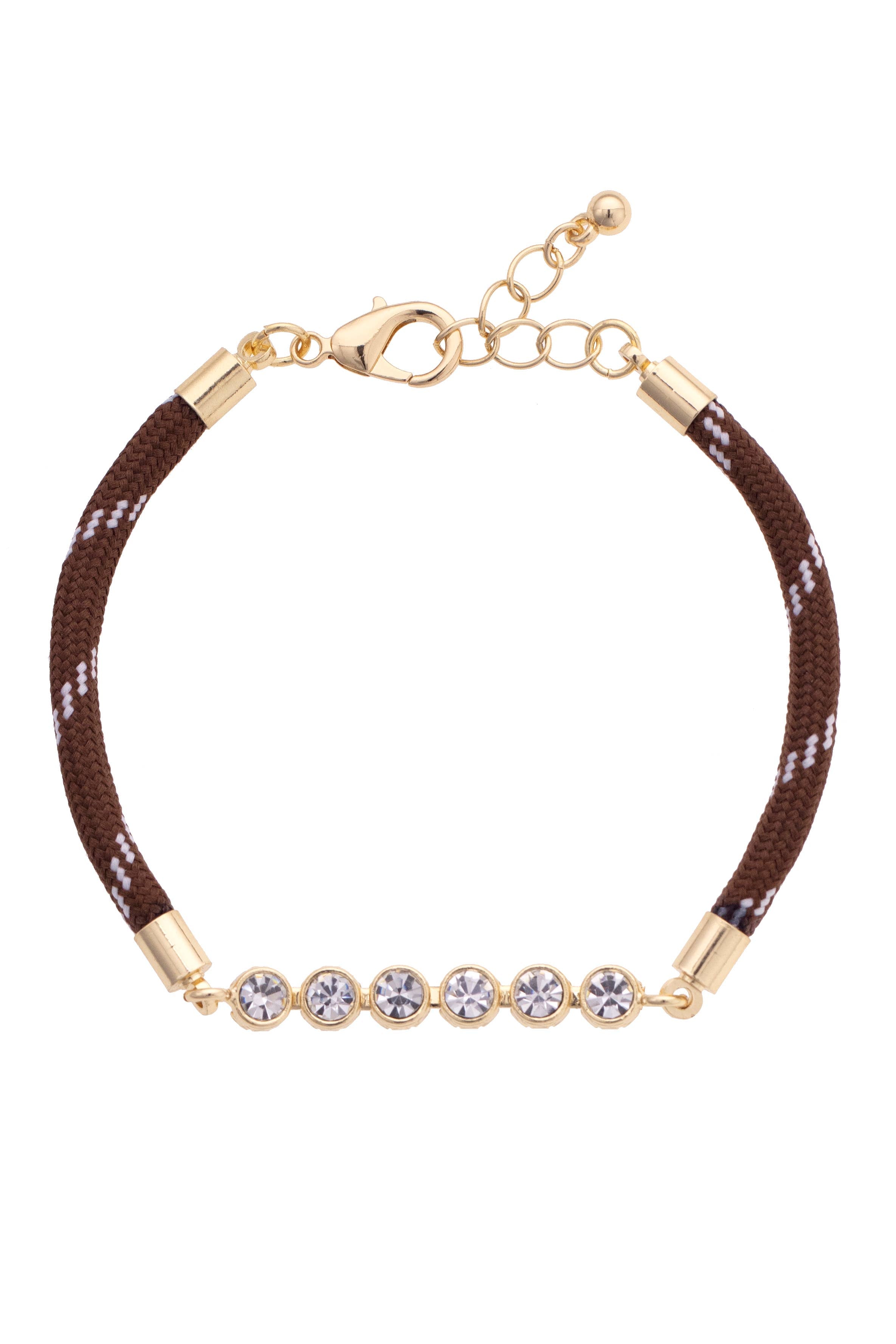 Betsy Paracord Tennis Bracelet Brown